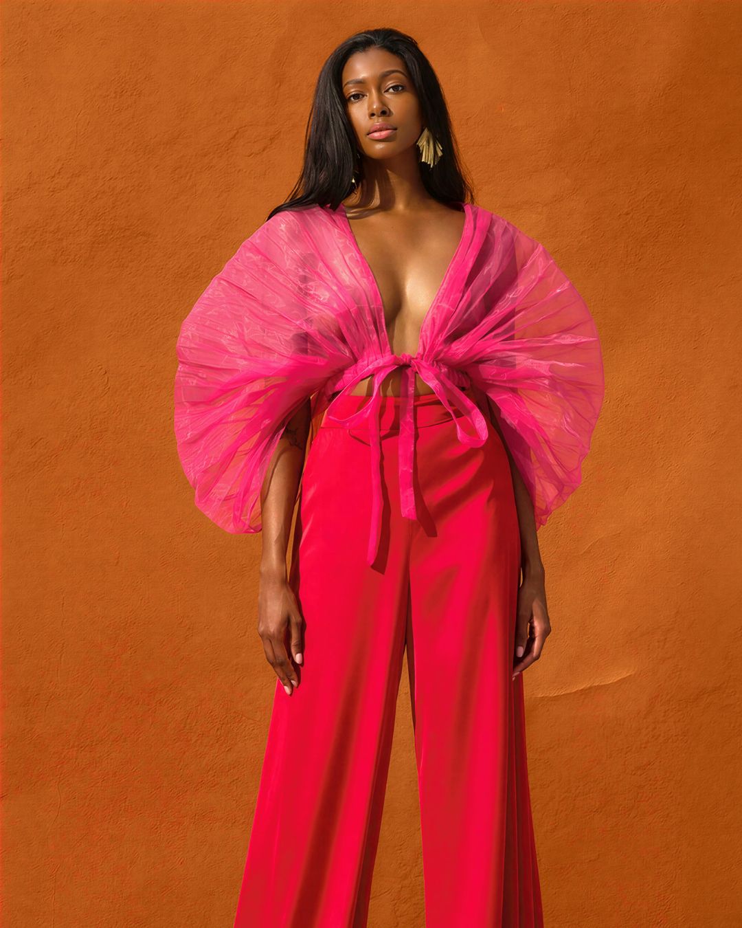 Bold fashion choice for an event